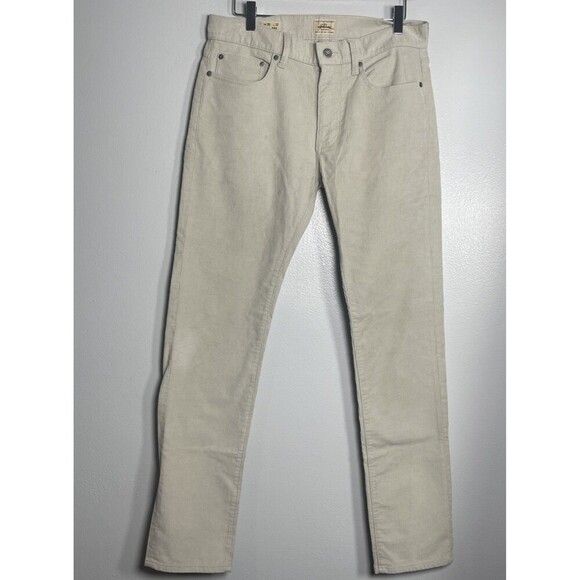 J.CREW 484 Slim-fit Pant in Corduroy Pants 30x32 Natural Stone NEW Casual Basic - Picture 2 of 13